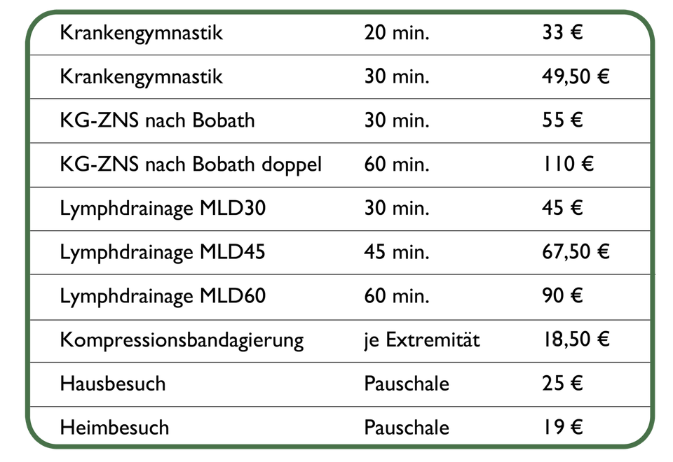 Preisliste 01.03.2026